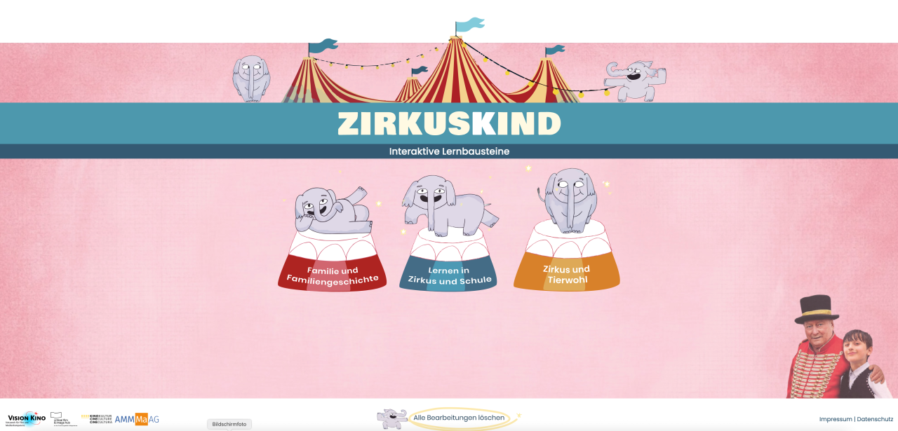 Interaktive Lernbausteine Zirkuskind